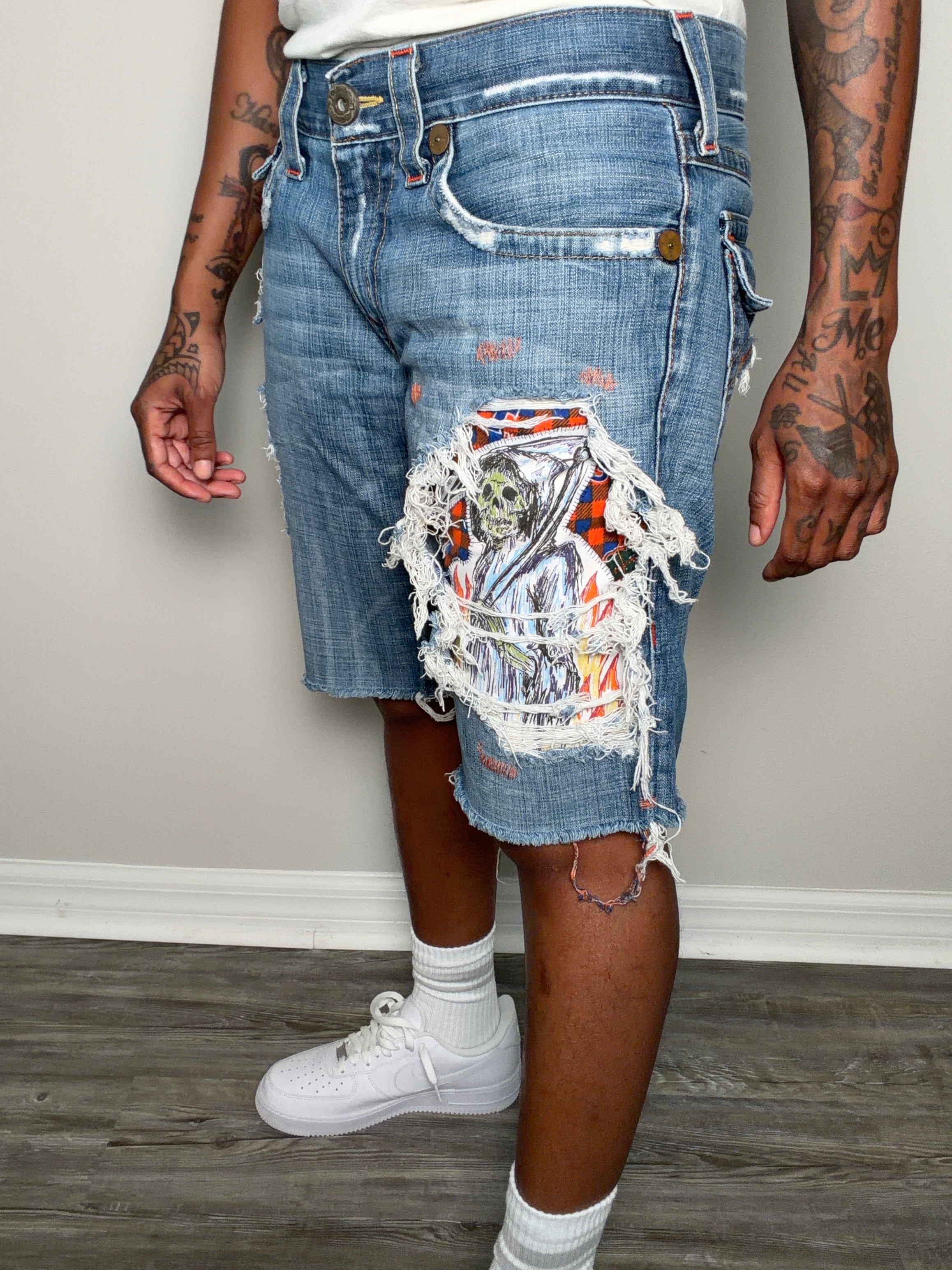 The Stitched Reaper Jorts